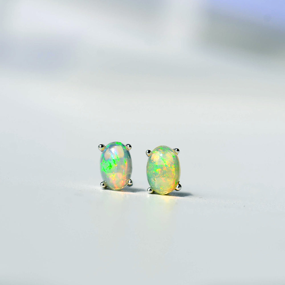 Ethereal Opal Energy Stud Earrings