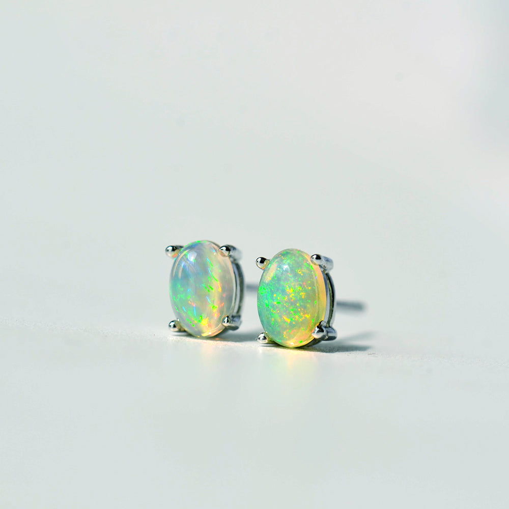 Ethereal Opal Energy Stud Earrings