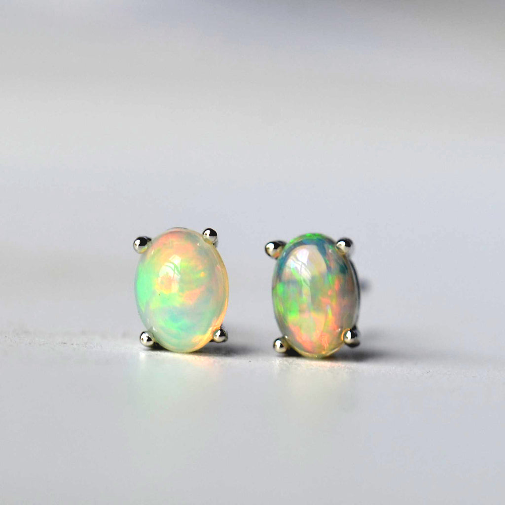 Ethereal Opal Energy Stud Earrings