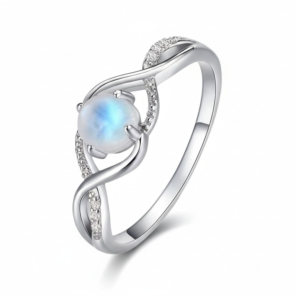 Eternal Moon | Moonstone Infinity Ring