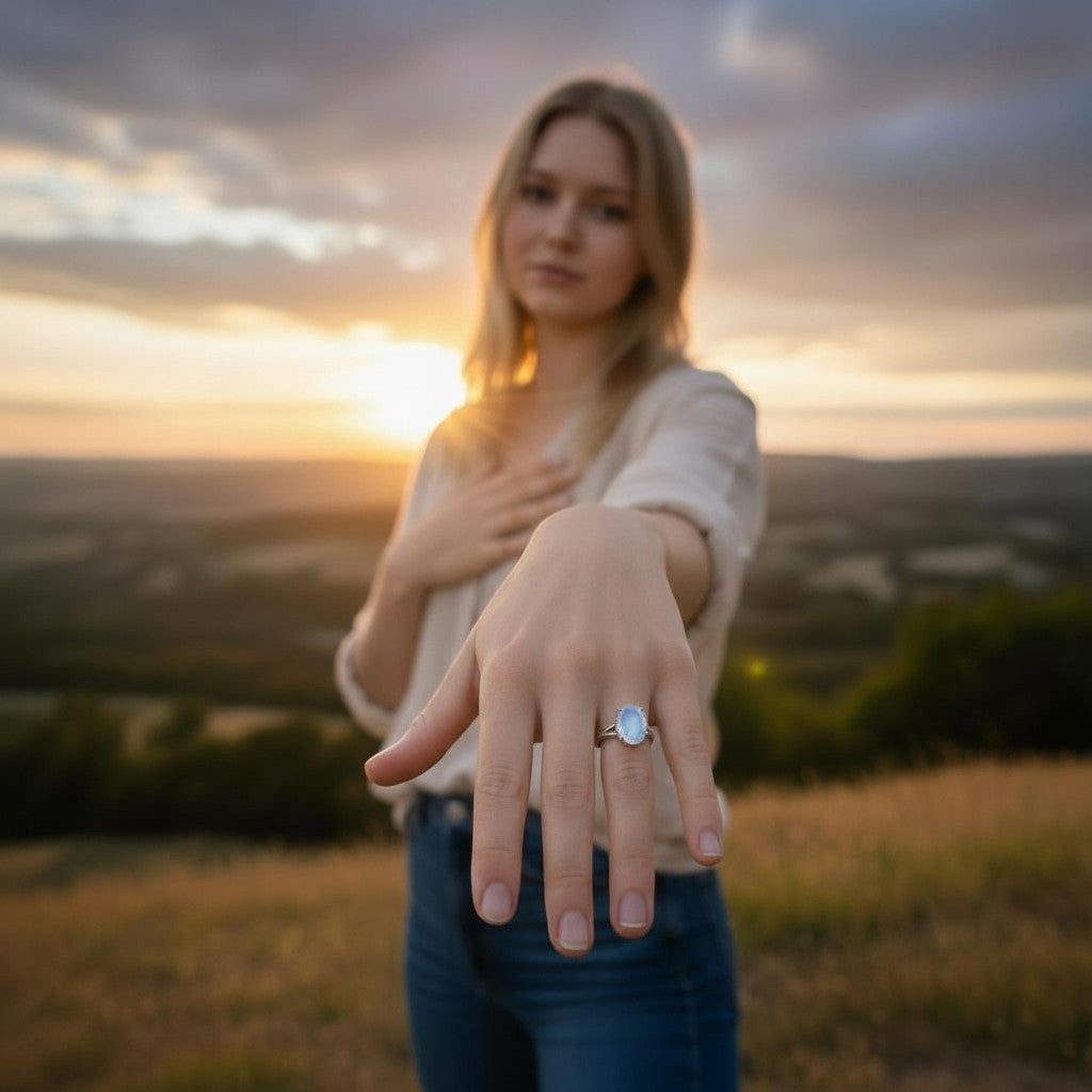 Lunar Glow | Moonstone Ring
