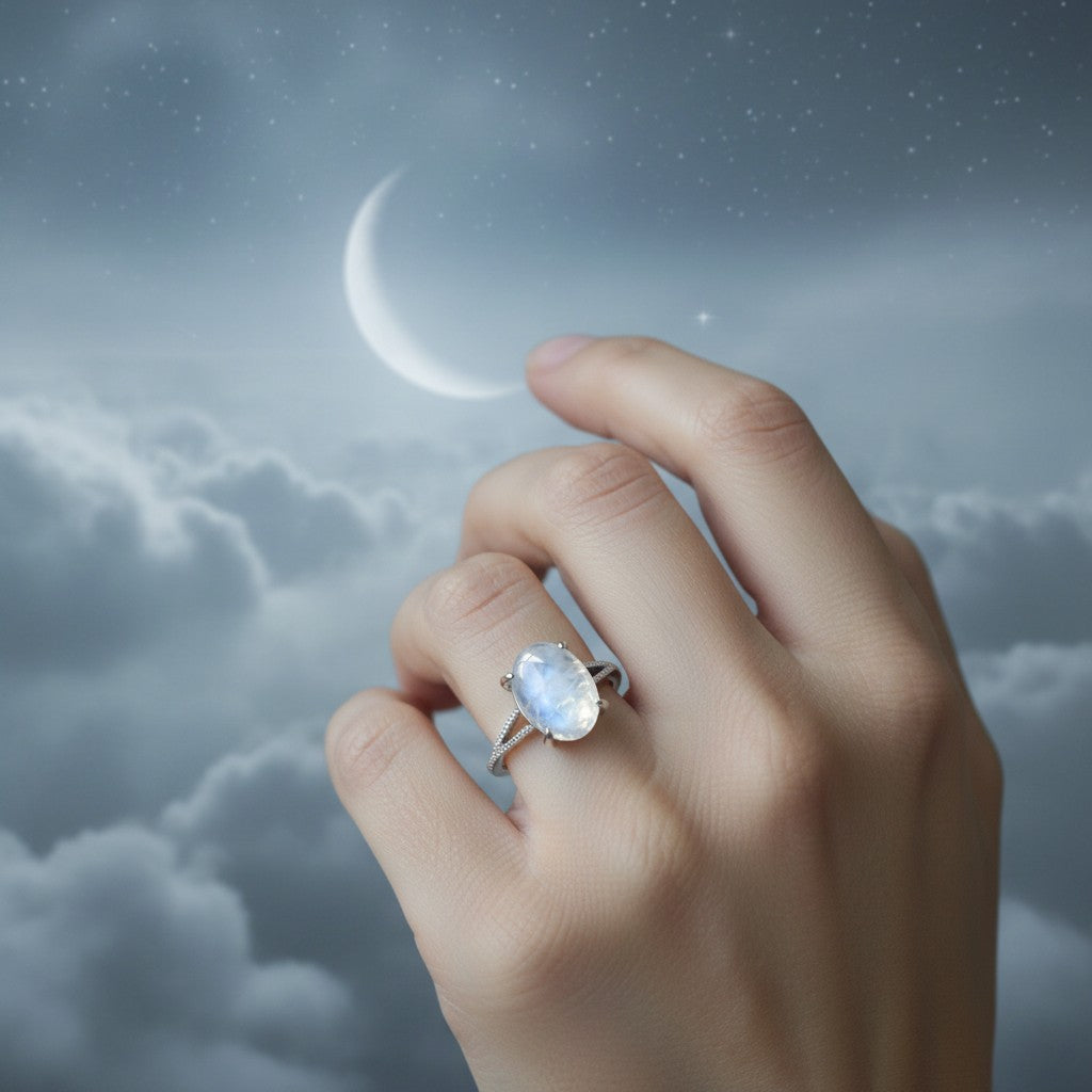 Lunar Glow | Moonstone Ring