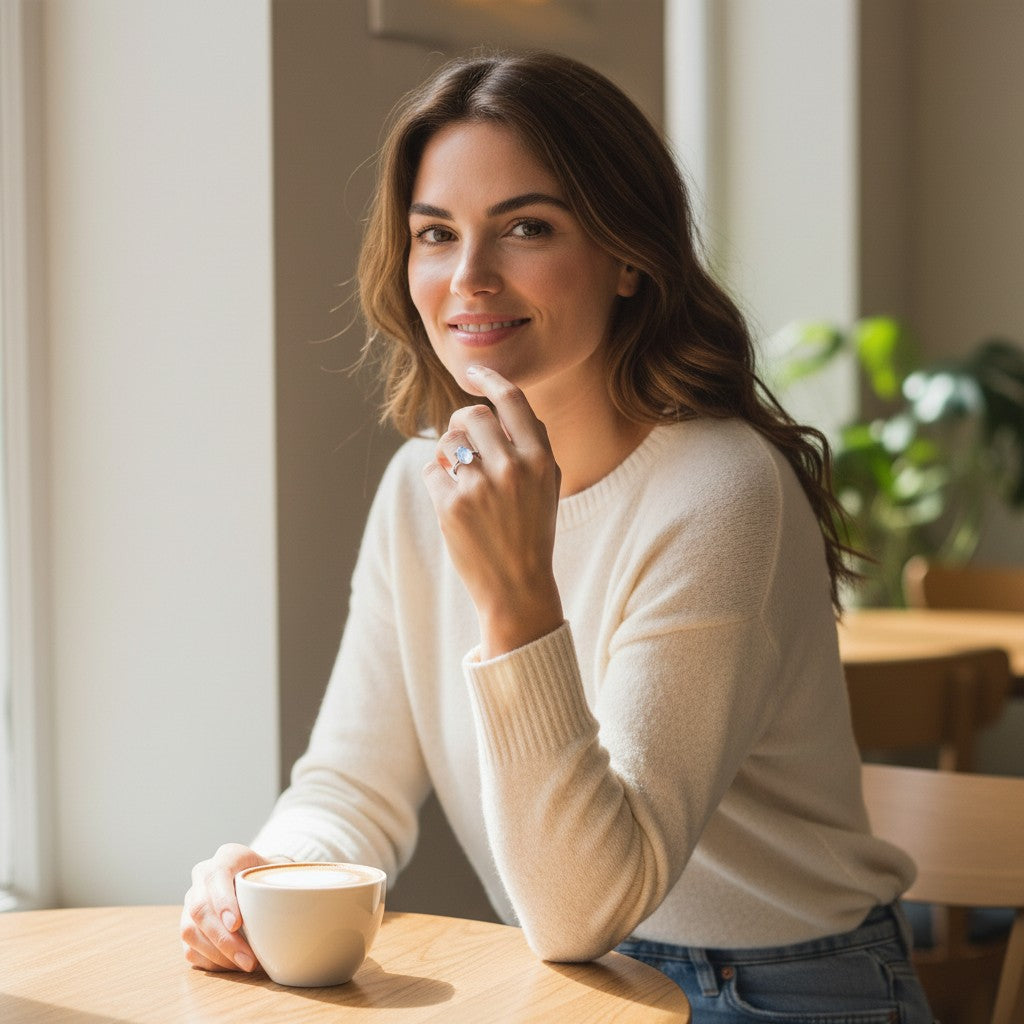 Lunar Glow | Moonstone Ring