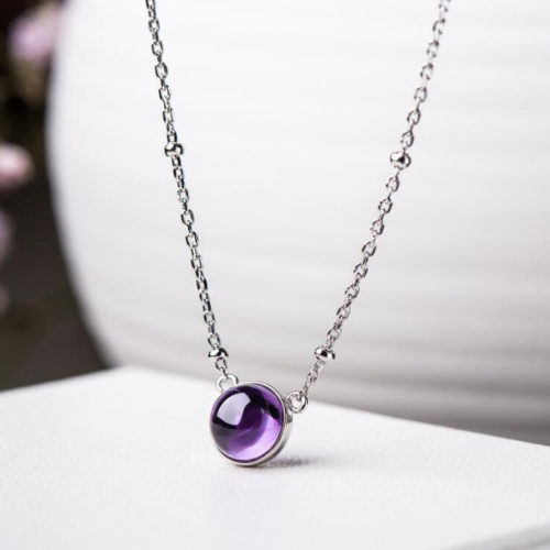 Amethyst "Intuitive Eye" Necklace