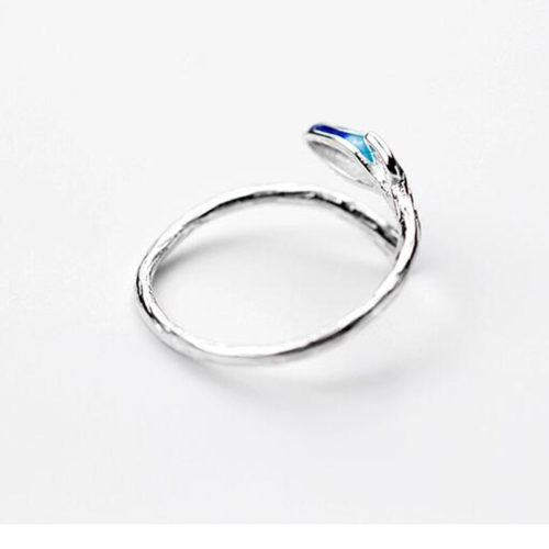 Elm Leaf Silver Ring