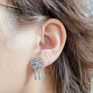 Labradorite Dreamcatcher Earrings