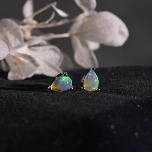 Opal Teardrop Earrings