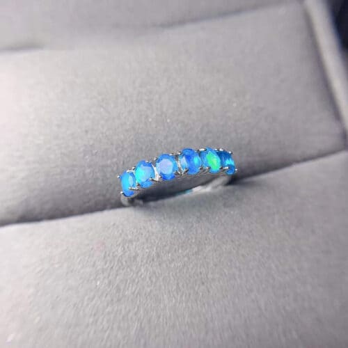 Blue Opal Harmony Ring