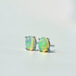 Ethereal Opal Energy Stud Earrings