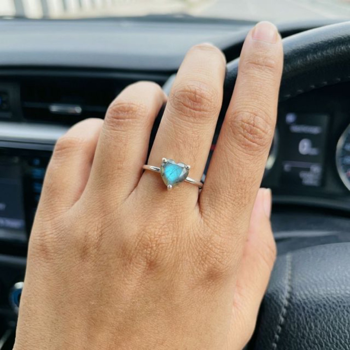 Mystic Heart Labradorite Ring photo review