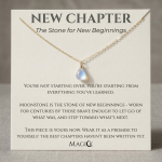 New chapter Moonstone necklace gold