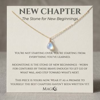 New chapter Moonstone necklace gold