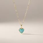 Amazonite Heart Necklace