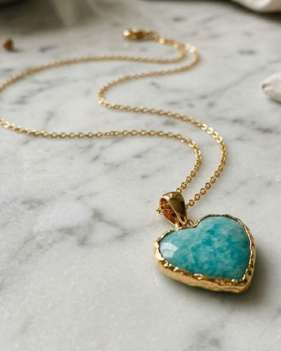 Amazonite Heart Necklace photo review