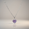 amethyst heart necklace